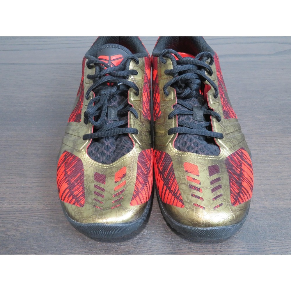 Nike Kobe Mentality Shoes Mens 11 Iron Man Red Gold Gym Sneakers 704942-008 - Picture 3 of 10